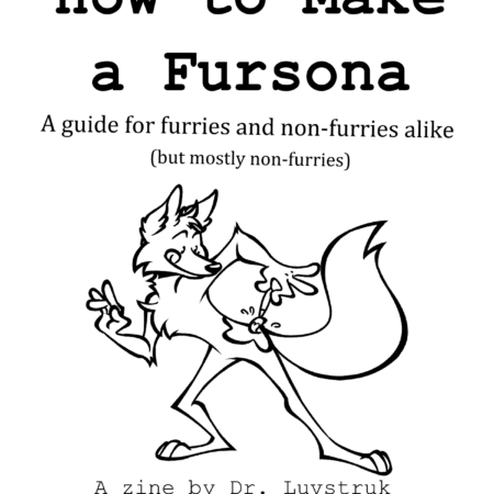 "How to Make a Fursona" Zine PDF